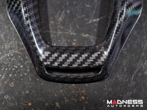 Alfa Romeo Stelvio Shift Gate Trim Panel - Carbon Fiber - 2020+ - Feroce Carbon Alfa Romeo Stelvio Shift Gate Trim Panel - Carbon Fiber - 2020+ - Feroce Carbon